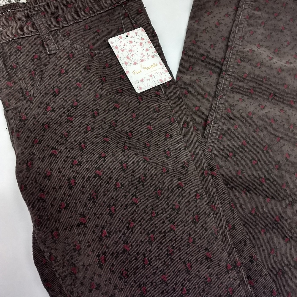 NWTS Free People Corduroy Skinny Jeans sz 26